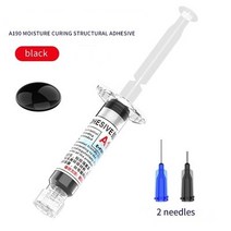 견고한 휴대폰 본딩용 5CC 검정색 투명 수분 경화 구조용 접착제 좁은 가장자리 스크린 브래킷 30 분, 01 Black