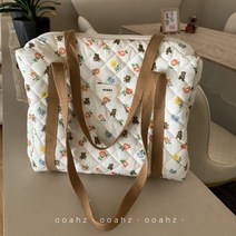 아기 짐가방 분유 기저귀 쌍둥이 가방 숄더백 누빔 산모선물, 베어파라다이스