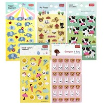 예현 펠트스티커 동물 날씨 유치원 칭찬, 곰곰 앤 토토(FS-113)