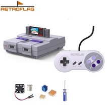 각종 게임기 호환용 Retroflag SUPERPi 케이스 디럭스 에디션-U 클래식 USB 컨트롤러 라즈베리 파이 3B 플러스/3B / 2B 용, [01] U CASE Set