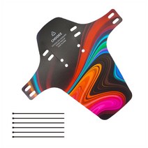 케이블 타이가 포함 된 자전거 머드 가드 펜더 유연한 자전거를위한 실용 MTB 전면 백 머드 가드 PP5 플라스틱 사이클링 액세서, Style F, 02 Style F