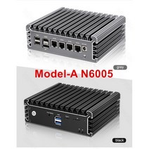 2023 2.5G 소프트 라우터 펜티엄 N6005 N5105 V5 4x 인텔 i226 Nics 2 * NVMe DDR4 팬리스 미니 PC 방화벽 기기 VPN 서버, CN, 8GB DDR4 128GB NVMe + UK, ModelA Pentium N6005