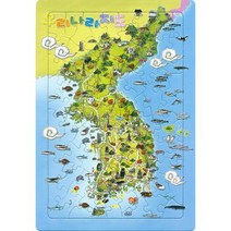 80조각 판퍼즐 - 우리나라 지도, 색상, 퍼즐/블럭 조각 수