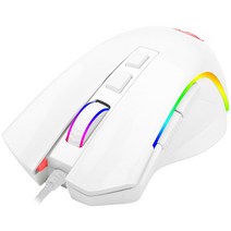 리드래곤 GRIFFIN RGB 게이밍 유선 마우스 M607W, 화이트