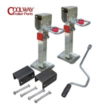 호환 트레일러 잭 440 560mm 드롭 다운 캐러밴 주차 안정기 다리 핸들러 모터홈 스탠드 코너 스테디 캠핑 부품 액세서리, 한개옵션0