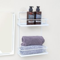 엠에스리빙 매직후크 와이어선반 2단(화이트/블랙), 02.블랙