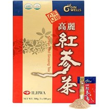 ILHWA Korean Ginseng Roots Extract Tea (50pcs) - 6 Years Ginseng Granulated. High Ginsenoside Rg1+Rb