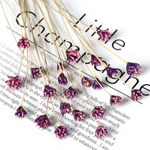 유채 조화 행인플렌트 봄꽃 커피숍 레스토랑 웨딩 술집 인테리어 사진 소품, 보라색 작은 산꽃 한 묶음 28개 + 나뭇가지