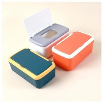 파스텔 물티슈 케이스 물휴지 커버 티슈 통, 그린, 100매