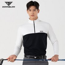 중저가 골프웨어 FW 남성 반집업 긴팔티셔츠 블랙