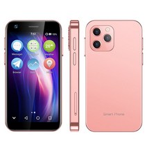 핸드폰 싸게 사는 법 soyes xs12 저녁 식사 미니 4g lte 스마트폰 3gb 64gb android 9 0 wifi mobile phone hotspot pocket, 32GB tf 카드 추가, 핑크 3GB 64GB