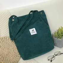 캔버스가방 에코백 도시락 미니 토트백 방수 코듀로이 숄더 백 에코 쇼핑백 학생 책가방 캐주얼 핸드백 여행 화장품 키 휴대폰 태블릿 컴퓨터 토트, green