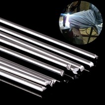 금속 알루미늄 용접봉 저온 마그네슘 납땜 브레이징 스틱 로드 1.6mm x 250mm 실버 10 개, 한개옵션0