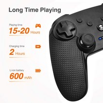 스마트 폰용 무선 게임 패드 블루투스 PC 듀얼 진동 안드로이드/PC/IOS 13.0/PS3/swich에 적합, 한개옵션1, 02 다크 그레이