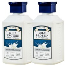 바이아우어 밀크프로틴 바디워시 베이비파우더향 700ml, 2개