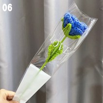 인형꽃다발 고백인형 졸업식인형 니트 꽃 장미 튤립 인조 손 뜨개질 인공 꽃다발 웨딩 장식 손으로 짠 홈, 07 06