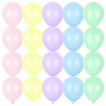 라운드풍선 31색상 20P /생일파티 브라이덜샤워 베이비샤워 돌잔치 환갑 퇴직, 파스텔