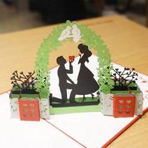 3D 입체카드 생일선물 여자친구 기념일 선물 여친선물 예쁜 편지지, 13. 생일선물 여자친구 기념일 여친선물 프로포즈(대), 1개