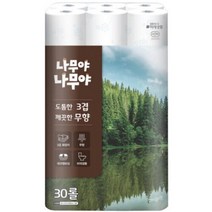 미래생활 잘풀리는집 나무야 나무야 도톰한 3겹 깨끗한 무향 30롤 27M 1팩, 30개, 30개