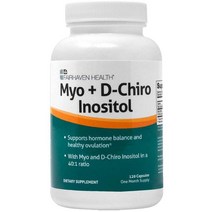 USA직구 페어헤븐 헬스 Myo-Inositol Premium Value 비타민 B8 and D-Chiro Inositol 120capsules 1팩, 수량, 상세참조