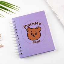 순수하랑 곰돌이 접착식 인생네컷 사진앨범, 퍼플