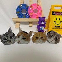 뚱냥이 그립톡 스마트톡 고양이 그립톡 고양이 실사 그립톡 먼치킨 그립톡 스코티시 폴드 그립톡 페르시안 고양이 그립톡 라가머핀 고양이 그립톡, 갈색고양이