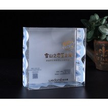 전시장 알루미늄폴대 mdf재단 나무절단 주문 로고 PVC 상자 뚜껑을 가진 투명한 pp