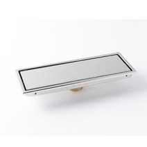 도무스 육가 H-300 욕실 배수구 타일삽입형 실버 스테인리스 스텐 트랜치