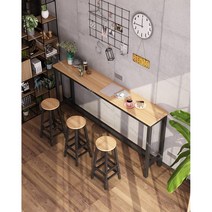 좁고 긴 테이블 창가 사이드 폭좁은 틈새 선반 책상, 200x40x100, 200x40x100 싱글테이블[색상비고]