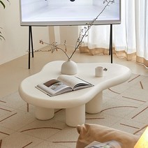 구스타프웨스트맨 인터넷 연예인 불규칙한 구름 티 테이블 심플 모던 북유럽 크리 에이 티브 크림 모양의 와비 사비 스타일 디자이너, [01] 짐을 싸다, [01] 클라우드 커피 테이블: 길이 100 너비 69