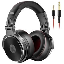 OneOdio Pro50 고해상도 헤드폰 유선 50mm 드라이버 프로페셔널 모니터 헤드폰 DJ용 밀폐형 스튜디오용악기 연습믹싱TV 시청영화 감상 블랙