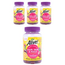 네이쳐스웨이 얼라이브! 헤어 스킨 & 네일 구미, 60개입, 4개