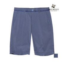 인디안 TREMOLO 블루 나일론 폴리 혼방 마이크로 체크 반바지 _TRNDSUY5241