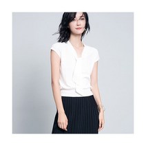 티 골지 세미 니트 케이블 크롭 반팔 오프숄더 JoursNeige니트 풀오버 여자 2017 년 여름 스타일 v넥 스텔라 필란트 점퍼 스웨터