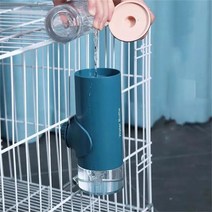 애완동물 걸이형 급수기 강아지 켄넬 물병, 500ml, 화이트