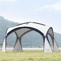 TAWA 대형 돔쉘터 돔텐트 타프쉘 리빙쉘 텐트, 그레이 블루(차양막 4장 포함)