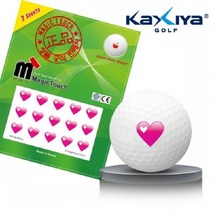 골프공스티커 매직터치 핑크하트 골프볼스티커, 쿠팡오너클렌 본상품선택