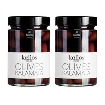 Kalios 칼리오스 내추럴 칼라마타 올리브 절임 통조림 Natural kalamata olives 310g 2개, 1세트