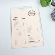 케이링크365 메뉴판종이 메뉴판용지 컬러프린트지 25장, 화이트핑크A4
