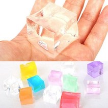 크리스탈볼 큐브 5mm 100g 하이드로 소일 워터젤 고흡수성수지 수정토 대체토양 수경재배 방향제 개구리알모양 워터비즈