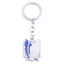 진격의거인 뱃지 1+1 1pc anime keychain attack on titan 연수생 조사 부대 군 경찰 배지 펜던트 목걸이 열쇠 고리 자동차 열쇠 고리 보석