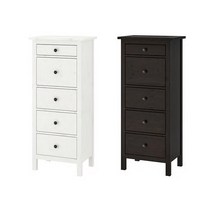 이케아 HEMNES 헴네스 5칸서랍장/수납장/옷장, 블랙브라운_903.556.90