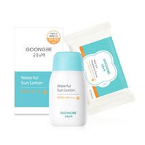 궁중비책 워터풀 선로션 SPF50+ PA++++ 마일드 선 클렌징 티슈, 80g, 3개