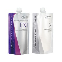 시세이도 크리스탈라이징 스트레이트 매직약 400ml(N H EX), EX1(곱슬모/저항성모), 크림타입, 400ml, 1개