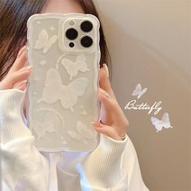 영롱 흰 나비 아이폰케이스