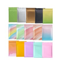 티백 분말가루 포장 스틱 알루미늄 포장지 300개, 알록달록 글로시 300개입, 7 x 10CM