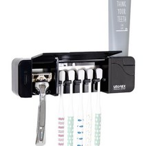 가정 헤드 벽결이 거울 용 칫솔 면도기 히터 살균기 건조기 소독기 긴 칫솔모 5개 거치 가능, 화이트