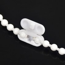 20Pcs 흰색 플라스틱 파란색 된 체인 커넥터 세로 로마 롤러 음영 블라인드 창 커튼 교체 코드 클립, 01 WHITE
