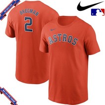 [미국정품] 나이키 MLB Alex Bregman 휴스턴 애스트로스 Name & Number T - Orange 916020