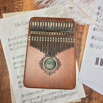 마림바 칼람바 미니칼림바 카림바 고음항아리 17 Keys Kalimba Thumb 피아노 고품질 우드 마호가니 Mbira B, 01 Brown